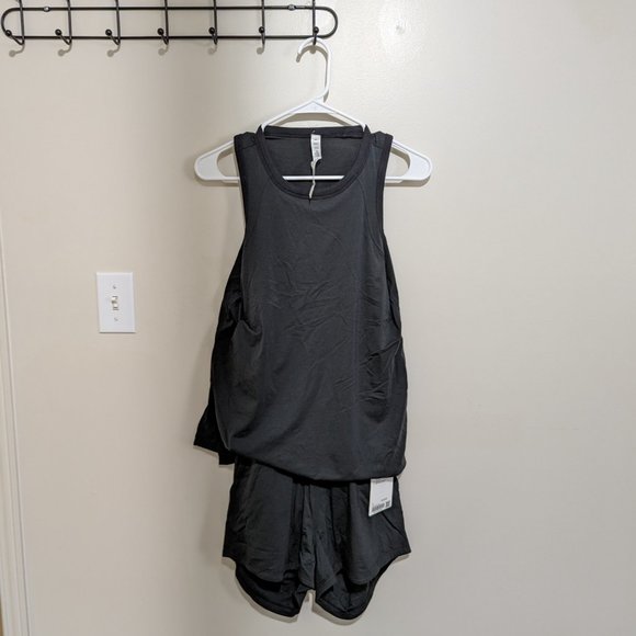 Lululemon Tank-And-Short Romper 3" Black Size 4 - Picture 3 of 8